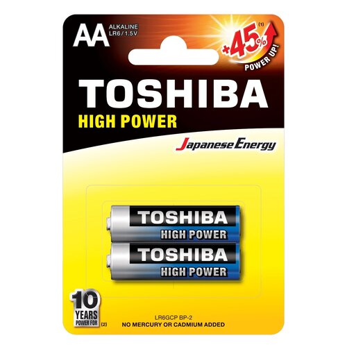 Baterie AA LR6 TOSHIBA High Power (2 szt.)