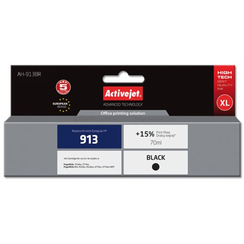 Tusz ACTIVEJET do HP 913 L0R095AE Czarny 70 ml AH-913BR