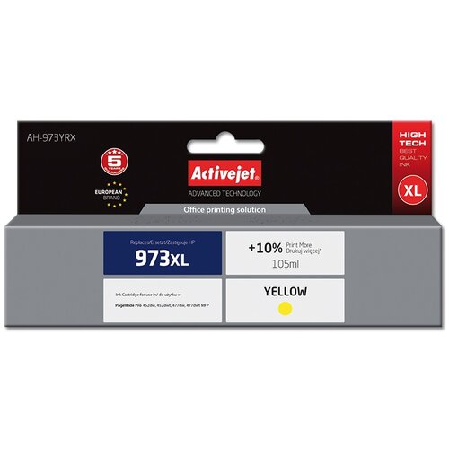 Tusz ACTIVEJET do HP 973 XL F6T83AE Żółty 105 ml AH-973YRX