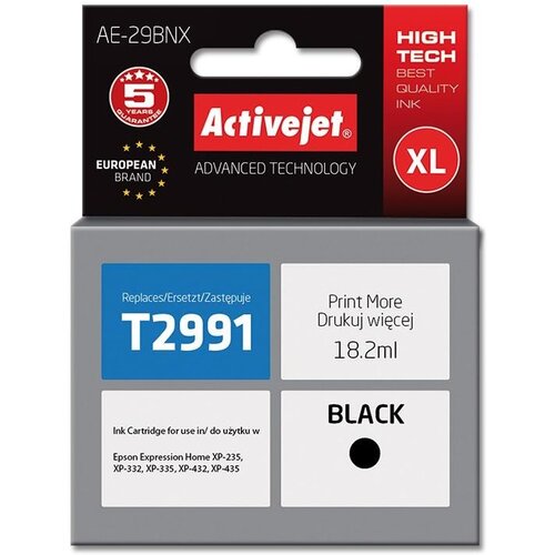 Tusz ACTIVEJET do Epson 29 XL T2991 Czarny 18 ml AE-29BNX