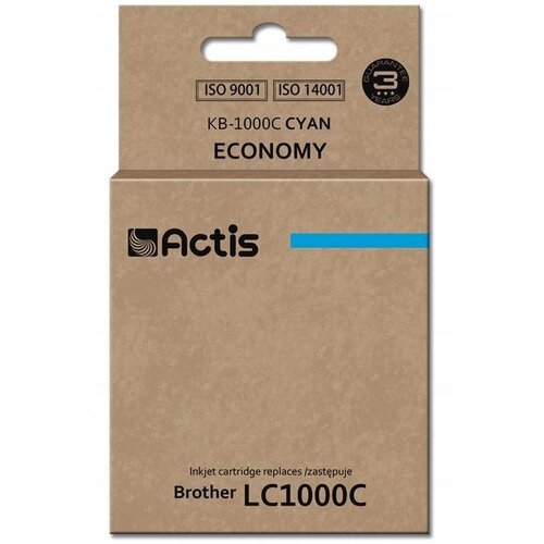Tusz ACTIS do Brother LC1000C / LC970C Błękitny 36 ml KB-1000C