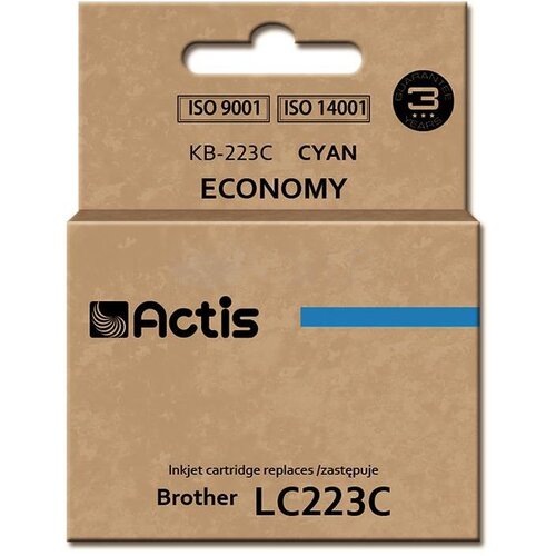 Tusz ACTIS do Brother LC223C Błękitny 10 ml KB-223C