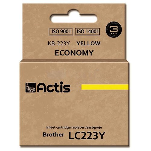 Tusz ACTIS do Brother LC223Y Żółty 10 ml KB-223Y