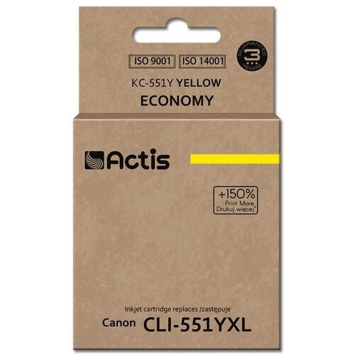 Tusz ACTIS do Canon CLI-551Y Żółty 12 ml KC-551Y