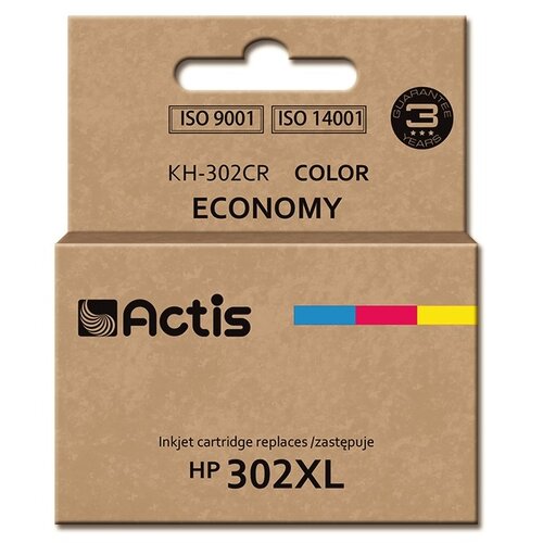 Tusz ACTIS do HP 302XL Kolorowy 18 ml KH-302CR