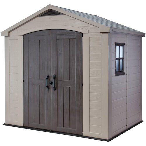 Domek narzędziowy KETER Factor 8x6 Beżowo-szaro-brązowy 256.5 x 182 x 243 cm