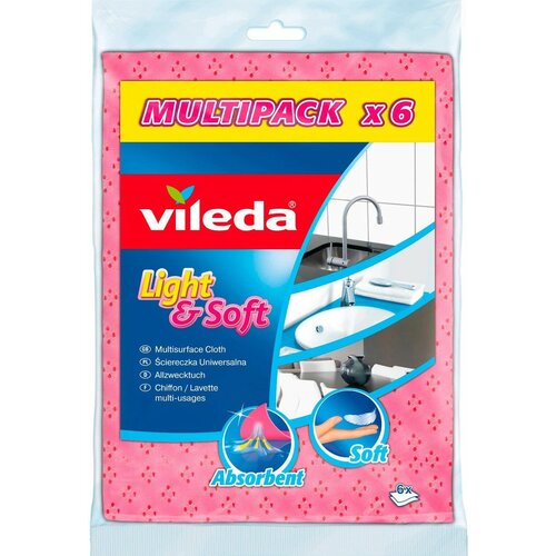 Ściereczka VILEDA Light&Soft (6 sztuk)