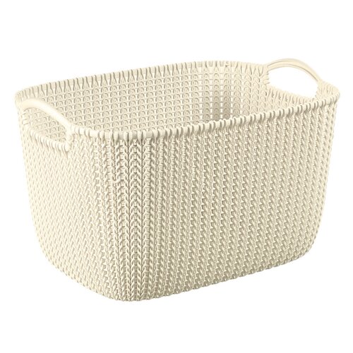 Kosz na pranie CURVER Knit 19L Kremowy