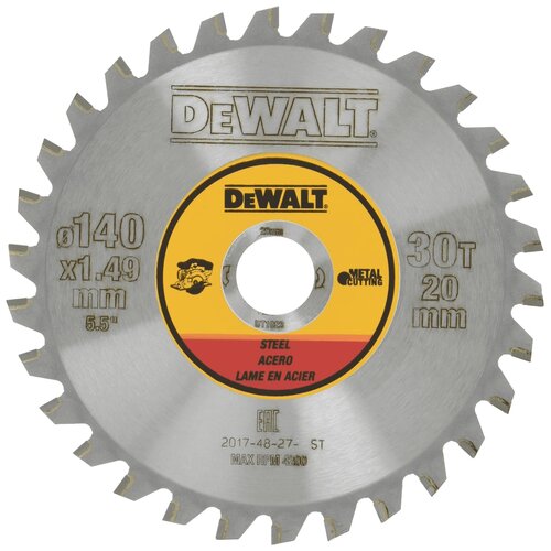 Tarcza do cięcia DEWALT DT1923-QZ 140 mm