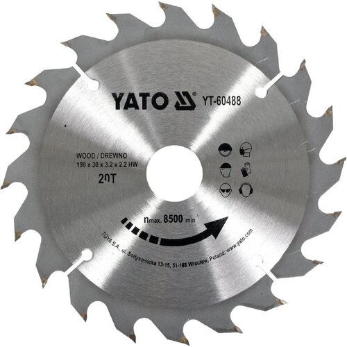Tarcza do cięcia YATO YT-60488 190 mm
