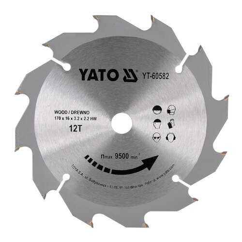 Tarcza do cięcia YATO YT-60582 170 mm