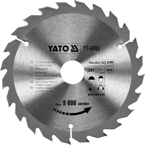 Tarcza do cięcia YATO YT-6060 184 mm