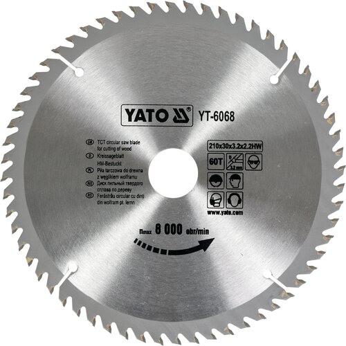 Tarcza do cięcia YATO YT-6068 210 mm