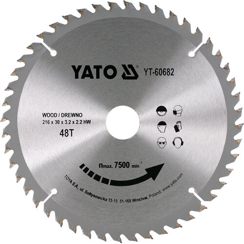 Tarcza do cięcia YATO YT-60682 216 mm