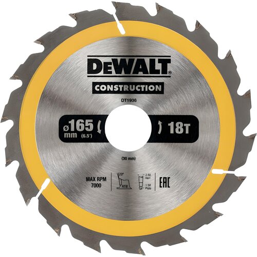 Tarcza do cięcia DEWALT DT1936-QZ 165 mm