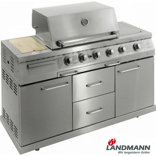 Grill gazowy LANDMANN 12752 12.8 kW (42.7 x 33 cm) x2