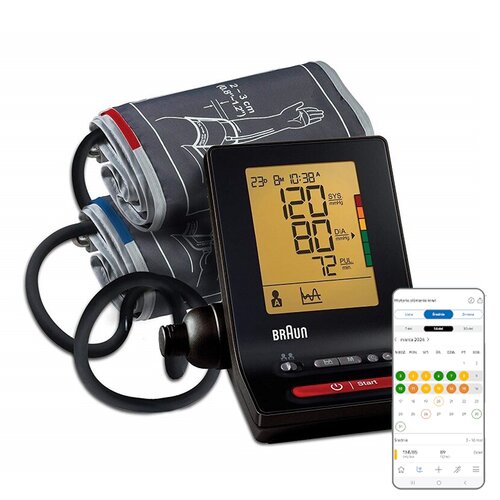 Ciśnieniomierz BRAUN ExactFit 5 BP6200 Czarny