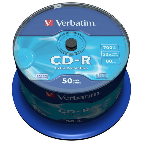 Płyta VERBATIM Extra Protection CD-R, 700 MB, 52x (50 szt.)