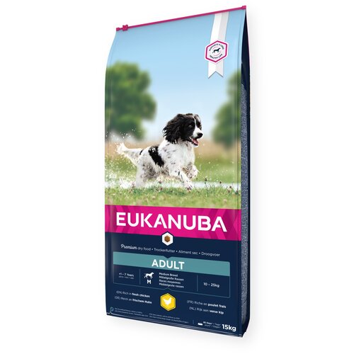 Karma dla psa EUKANUBA Adult Medium Breeds Kurczak 15 kg