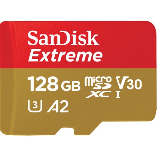 Karta SANDISK microSDXC Extreme A2 128GB + Adapter
