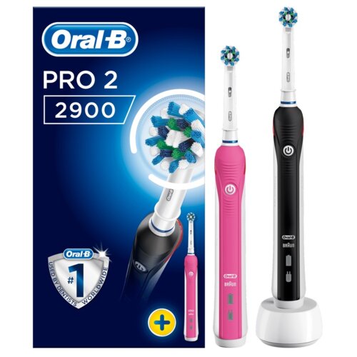 Szczoteczka rotacyjna ORAL-B Pro 2900 Cross Action (2 sztuki)