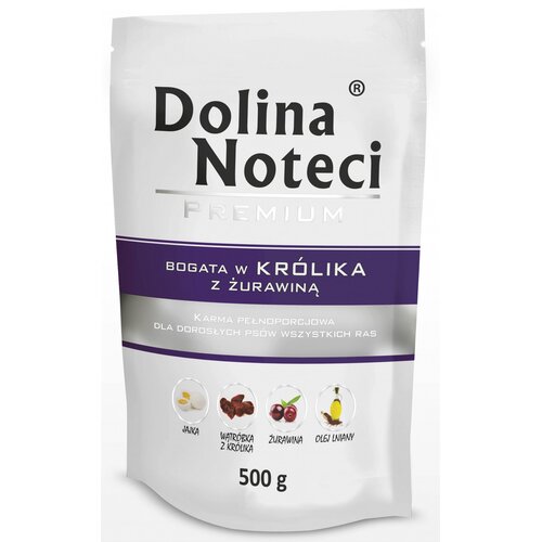 Karma dla psa DOLINA NOTECI Premium Królik z żurawiną 500 g