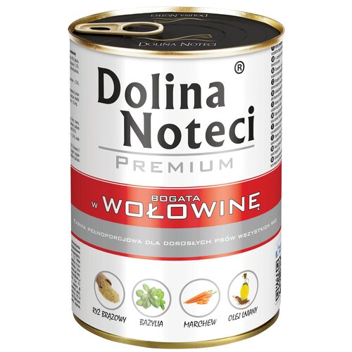 Karma dla psa DOLINA NOTECI Premium bogata w wołowinę 400 g