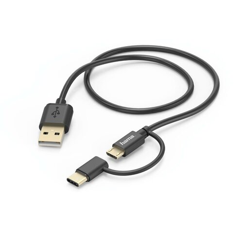 Kabel USB – Micro USB/USB Typ-C – USB HAMA 1 m