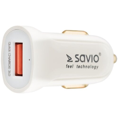 Ładowarka samochodowa SAVIO SA-05/W Quick Charge 3.0