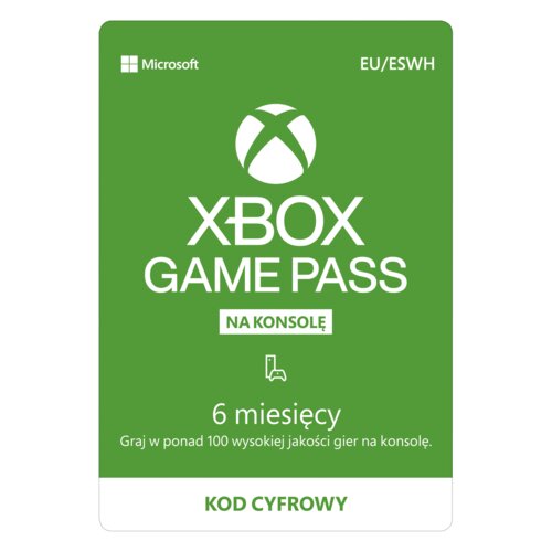 MICROSOFT Xbox Game Pass 6 miesięcy Kod aktywacyjny niskie ceny i