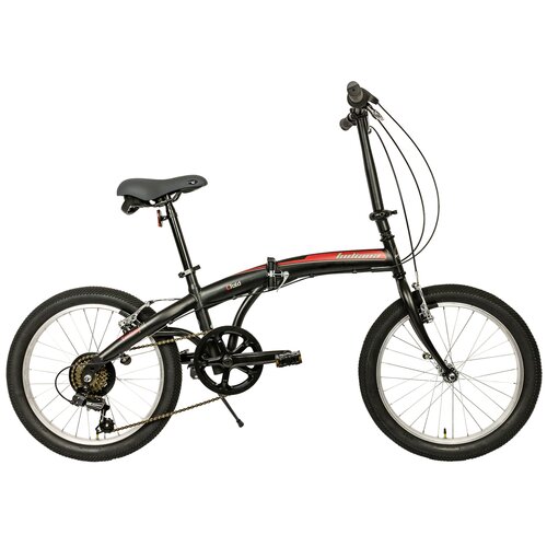 Rower miejski INDIANA C-Fold 6B 20 cali damski Czarno-czerwony