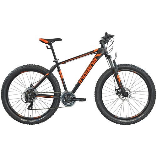 Rower górski MTB INDIANA X-Enduro 2.7 M21 27.5 cala męski Czarno-pomarańczowy