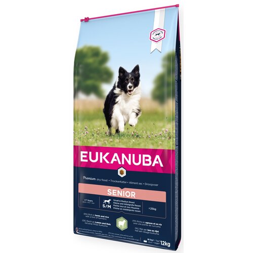 Karma dla psa EUKANUBA Senior Breeds Jagnięcina z ryżem 12 kg