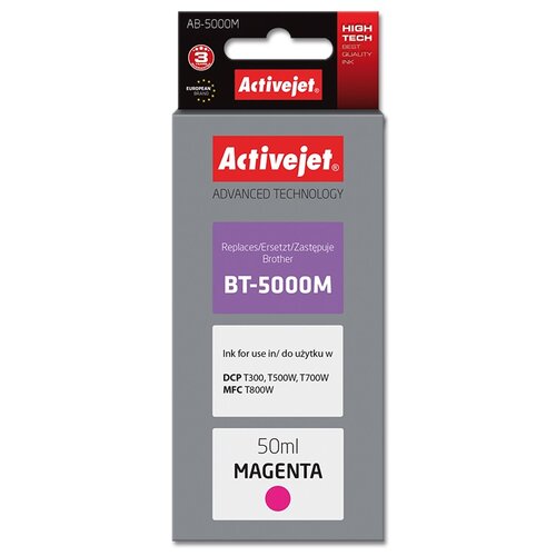Tusz ACTIVEJET do Brother BT-5000M Purpurowy 50 ml AB-5000M
