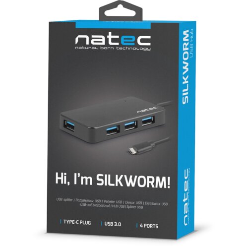 Hub NATEC Silkworm Czarny