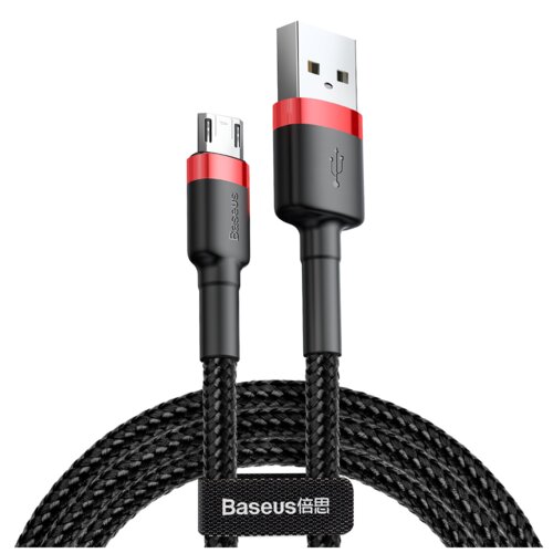 Kabel USB - Micro USB BASEUS Cafule CAMKLF-C91 2 m Czarno-czerwony