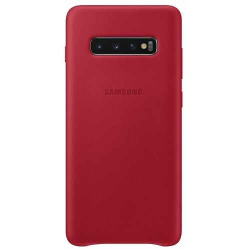Etui SAMSUNG Leather Cover do Galaxy S10+ EF-VG975LREGWW Czerwony