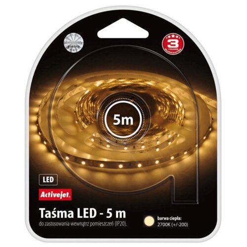 Taśma LED ACTIVEJET AJE-LED Stripe IP65 5m