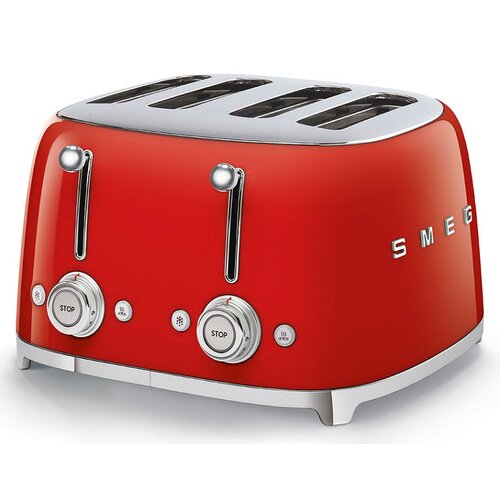 Toster SMEG TSF03RDEU Czerwony 4 komorowy