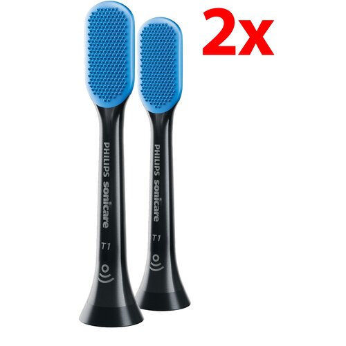 Oryginalne końcówki Philips Sonicare T1 HX8072/11 Normalne włókna (2 szt.) (Czyszczenie języka)