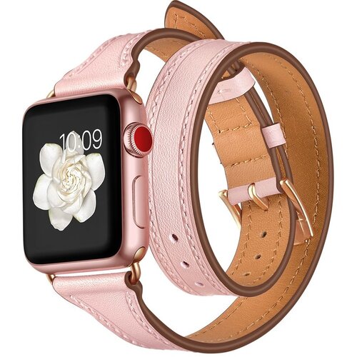 Pasek TECH-PROTECT Longcharm do Apple Watch 1/2/3/4 (38/40/41MM) Różowo-złoty