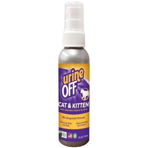 Spray do usuwania plam moczu URINE OFF Cat & Kitten (118 ml)