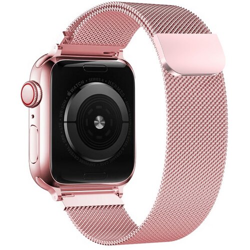 Pasek TECH-PROTECT MilaneseBand do Apple Watch 6/7/8/9/10/SE/Ultra 1/2 (44/45/46/49mm) Różowe złoto