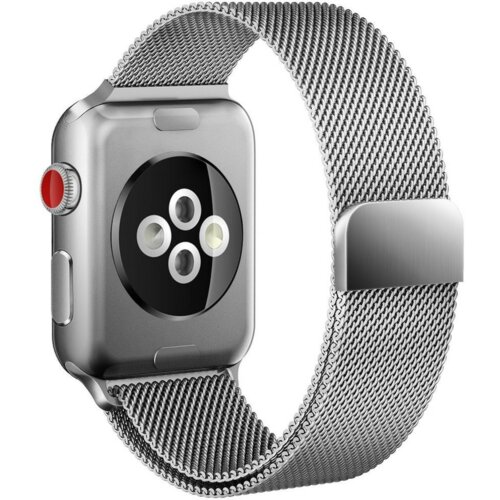 Pasek TECH-PROTECT MilaneseBand do Apple Watch 4/5/6/7/8/SE (38/40/41mm) Srebrny