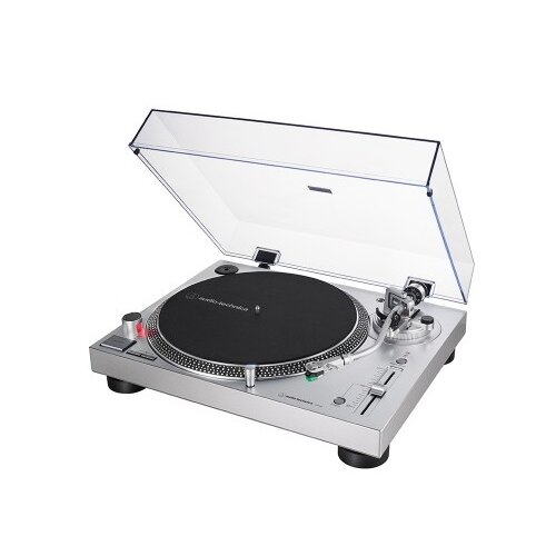 Gramofon AUDIO-TECHNICA AT-LP120X Srebrny, USB, Prędkość odtw. 33 1/3, 45, 78 obr./min
