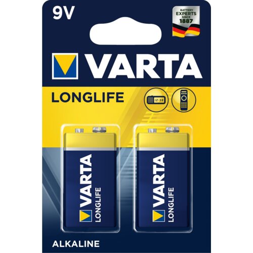 Baterie 6LR61 VARTA Longlife (2 szt.)