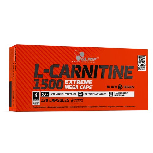 Spalacz tłuszczu OLIMP L-Carnitine 1500 Extreme Mega Caps (120 kapsułek)