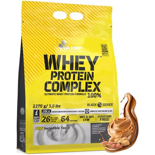 Odżywka białkowa OLIMP Whey Protein Complex 100% Masło orzechowe (2270 g)