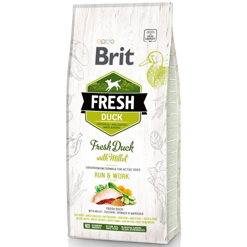 Karma dla psa BRIT Fresh Duck Active Run & Work Kaczka z prosem 12 kg