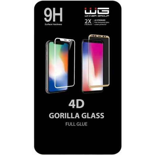 Szkło hartowane WINNER GROUP 4D Full Glue do Huawei P30 Lite Czarny